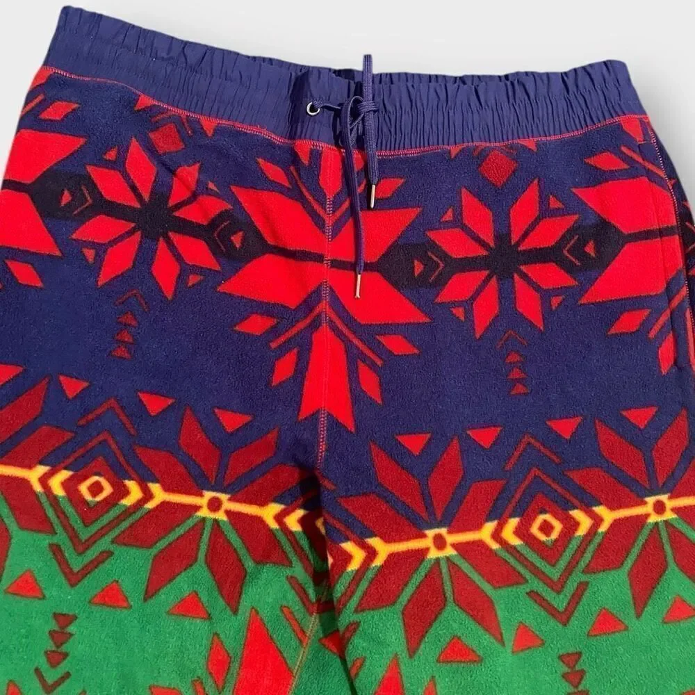 Polo Ralph Lauren Snowflake Fair-Isle Graphic Fleece Jogger Sweatpants size XL